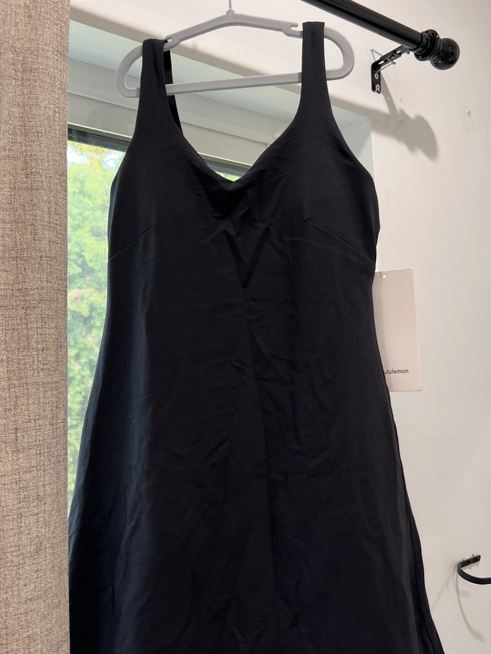 New❤️Lululemon 4 align dress in Black Athletic Dress with shorts - Picture 4 of 11